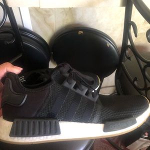 Black Adidas boost black shoes